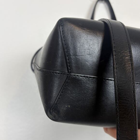 Mansur Gavriel Lady Bag Hard Leather Medium Size Tote Crossbody Style - Picture 10 of 13